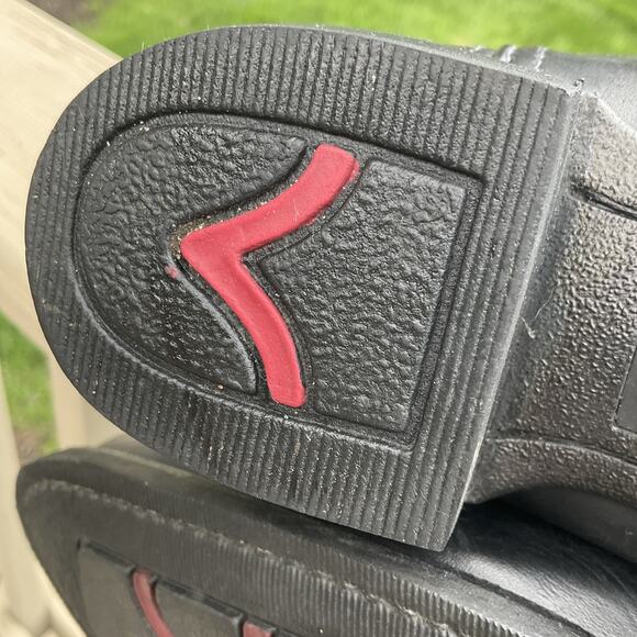 Laredo Black Cowboy Boots with Silver Stitching - Picture 14 of 16